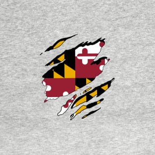 Maryland Flag Rip Away T-Shirt